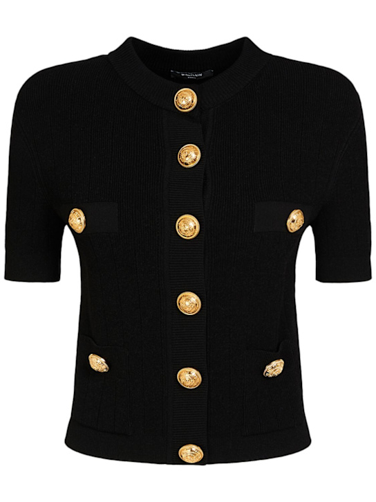 Luisaviaroma Cardigan a maniche corte in maglia di viscosa