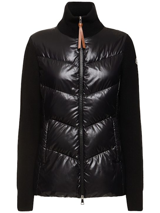 Luisaviaroma Cardigan imbottito in misto lana con zip