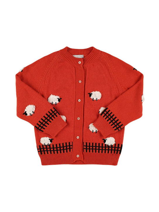 Luisaviaroma Cardigan in maglia di cotone e lana / patch