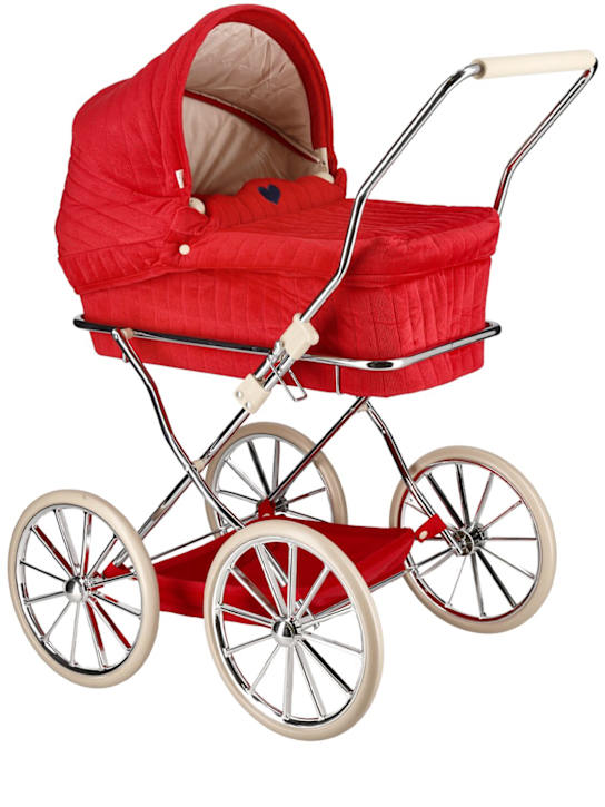 Luisaviaroma Carrozzina bambola in cotone millerighe