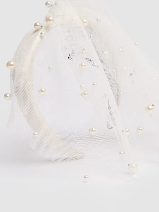 Luisaviaroma Cerchietto Con Velo E Perle D’imitazione