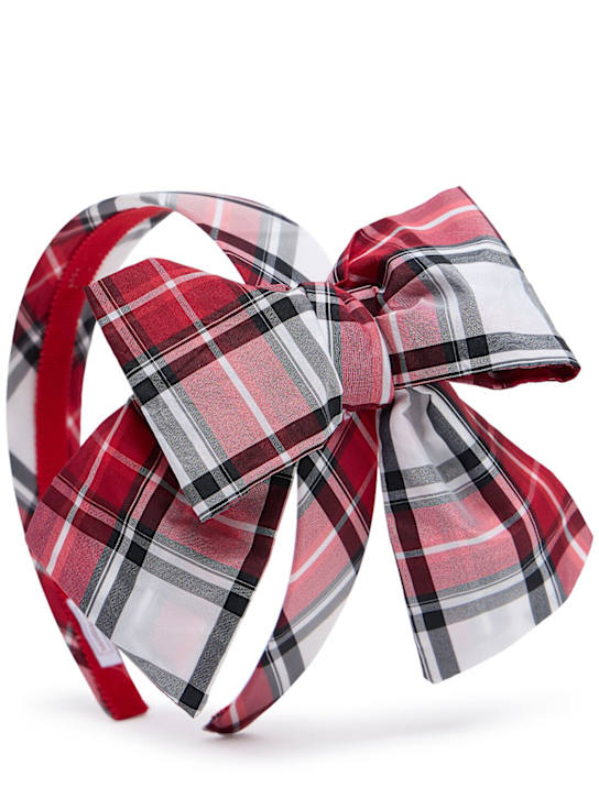 Luisaviaroma Cerchietto per capelli con stampa Check e fiocco