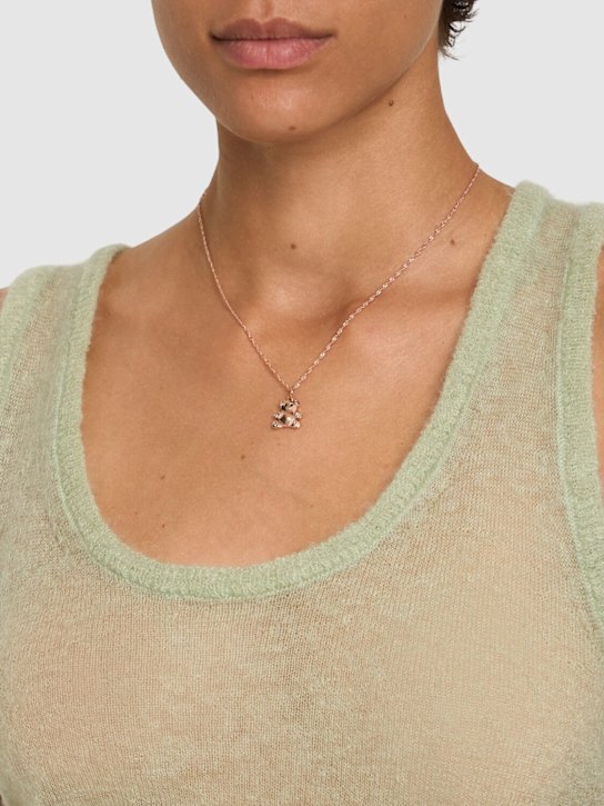 Luisaviaroma CHARM “ORSETTO” IN ORO ROSA 9KT CON DIAMANTI