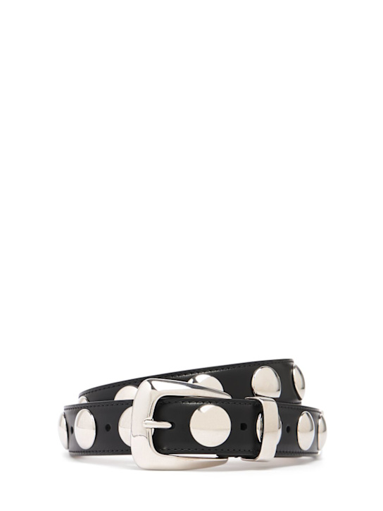 Luisaviaroma Cintura Benny in pelle con borchie 3cm