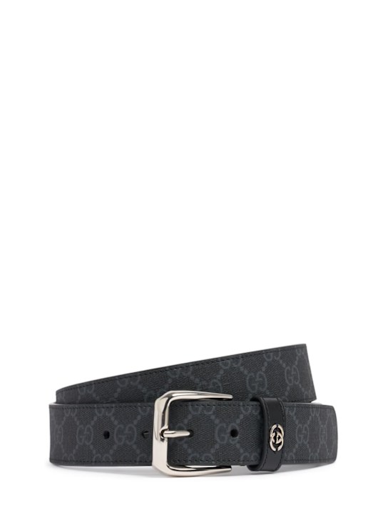Luisaviaroma Cintura in misto cotone GG Supreme 3.5cm