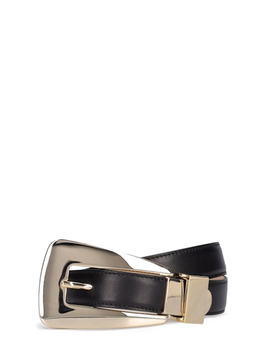 Luisaviaroma Cintura Lucca in pelle con fibbia 30mm