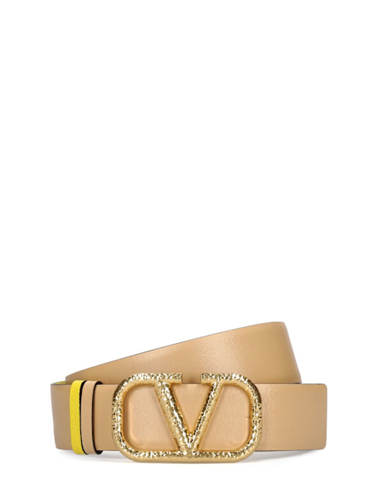 Luisaviaroma Cintura reversibile V Logo in pelle 40mm