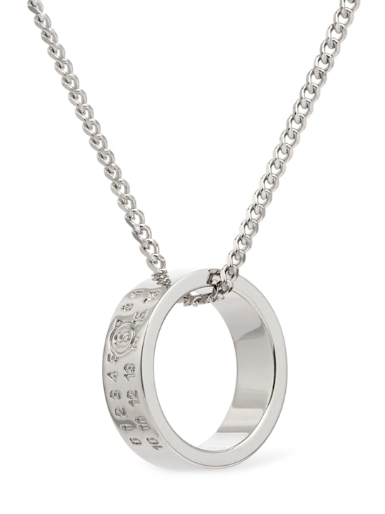Luisaviaroma Collana in ottone con logo MM6 minimal