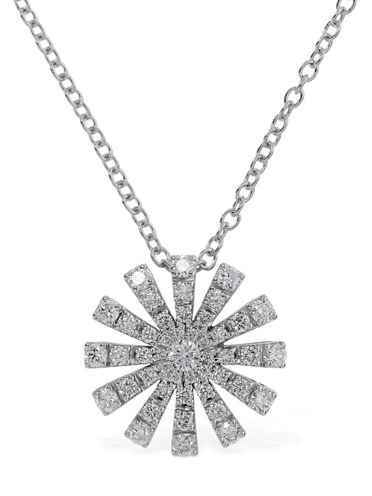 Luisaviaroma Collana Margherita in oro 18kt con diamanti