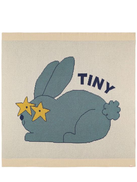 Luisaviaroma Copertina Bunny in maglia di cotone e lana