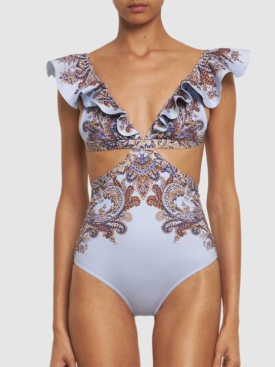 Luisaviaroma Costume Da Bagno Ottie In Lycra Stampato Floreale