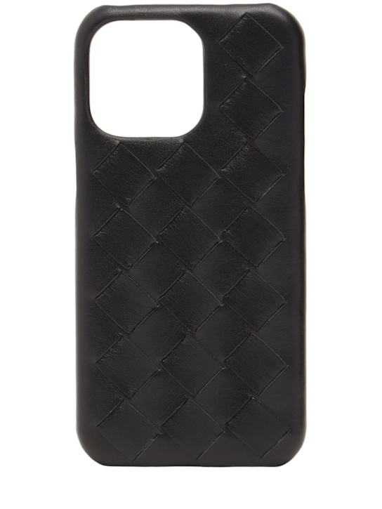 Luisaviaroma Cover iPhone 15 Pro in pelle intrecciata