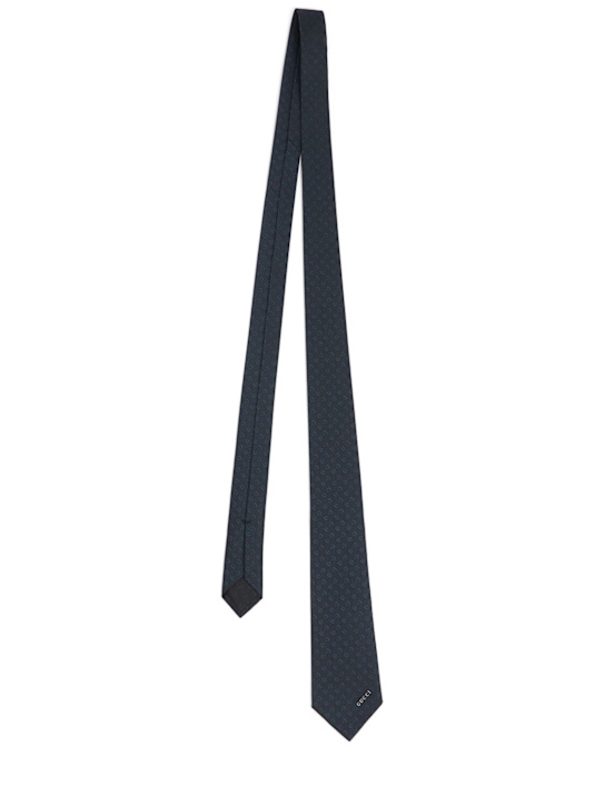 Luisaviaroma Cravatta Horsebit in seta jacquard 7cm
