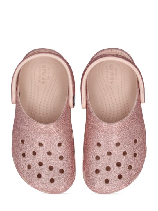 Luisaviaroma Crocs Classic Clog In Gomma Glitterata