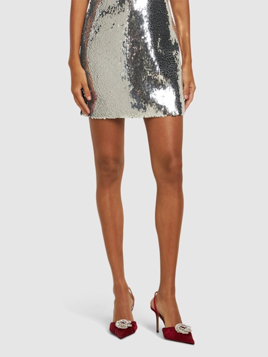 Luisaviaroma Décolleté Slingback Galaxy In Raso 85mm