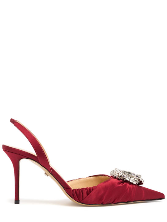 Luisaviaroma Décolleté slingback Galaxy in raso 85mm