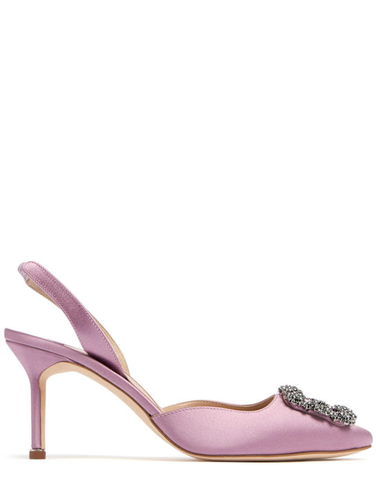 Luisaviaroma Décolleté slingback Hangisi in raso 70mm