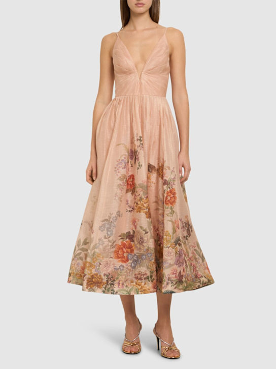 Luisaviaroma Estito Midi Pavilion In Organza Di Seta E Lino