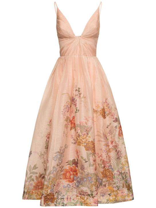 Luisaviaroma Estito midi Pavilion in organza di seta e lino