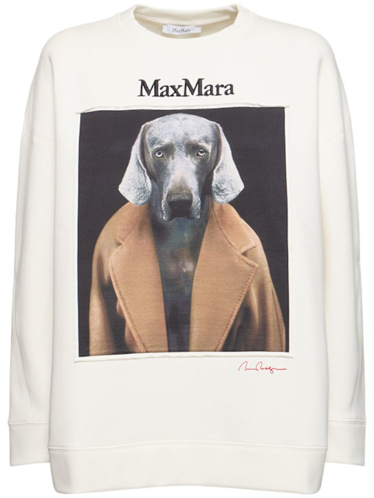 Luisaviaroma Felpa Bacco in jersey di cotone stampato
