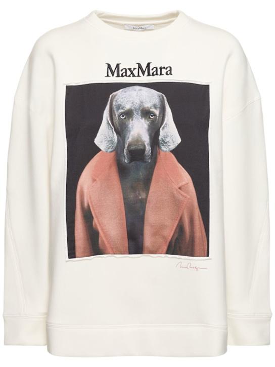 Luisaviaroma Felpa Bacco in jersey di cotone stampato