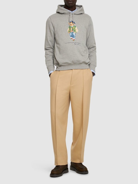 Luisaviaroma Felpa Bear In Misto Cotone / Cappuccio E Logo