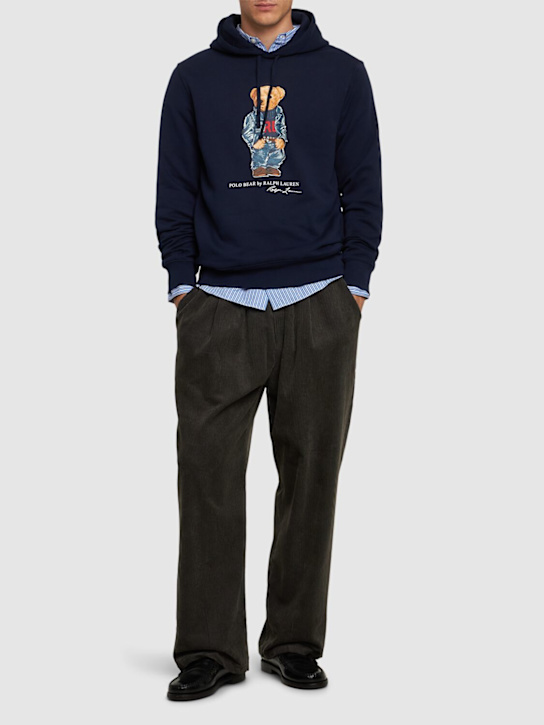 Luisaviaroma Felpa Bear In Misto Cotone / Cappuccio E Logo