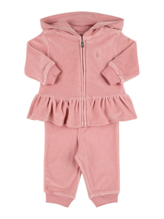 Luisaviaroma Felpa con cappuccio e pantaloni in misto cotone
