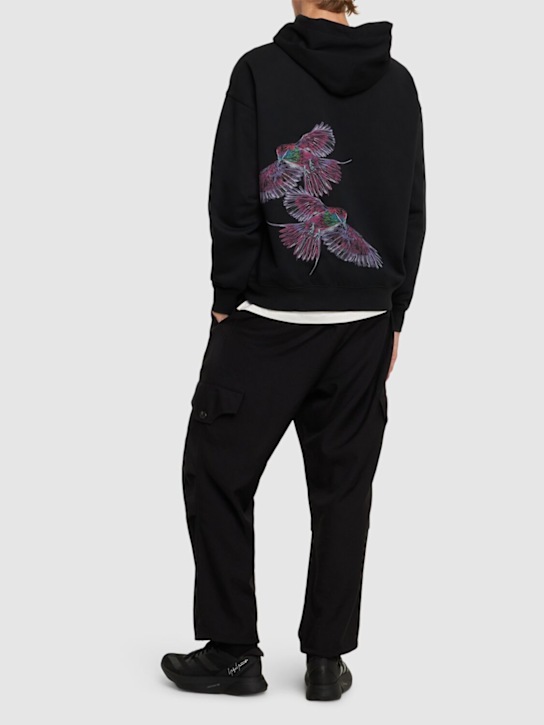 Luisaviaroma Felpa GFX In Misto Cotone Con Cappuccio