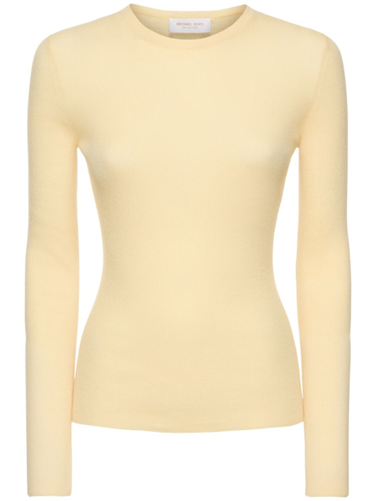 Luisaviaroma Felpa girocollo Hutton in cashmere a costine