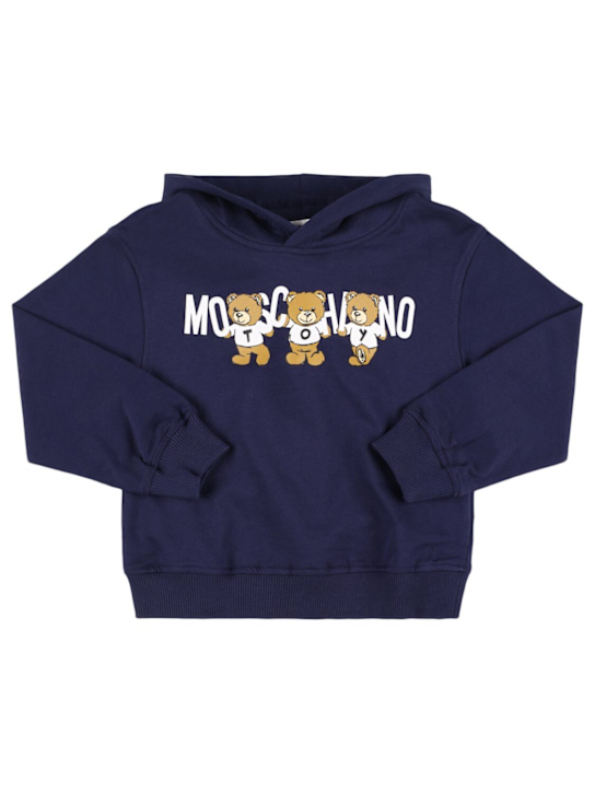 Luisaviaroma Felpa in cotone con stampa e cappuccio