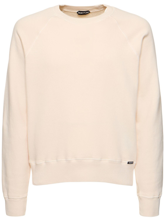 Luisaviaroma Felpa in cotone tinto in capo effetto vintage
