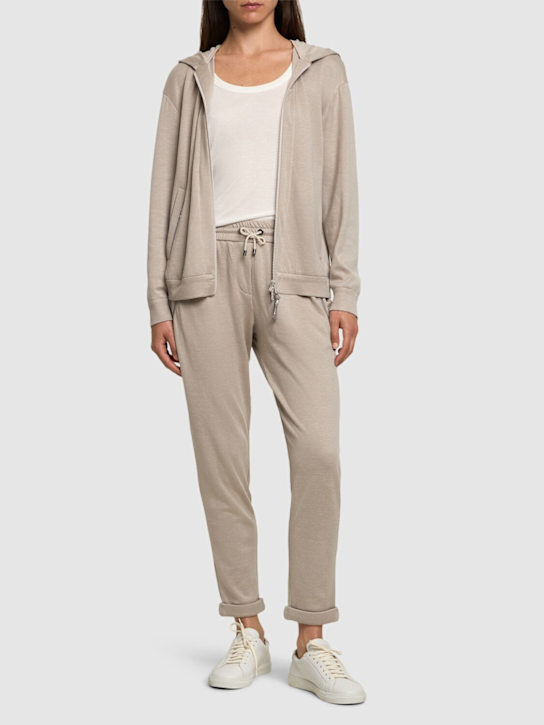 Luisaviaroma Felpa In Jersey Di Misto Cotone Con Cappuccio