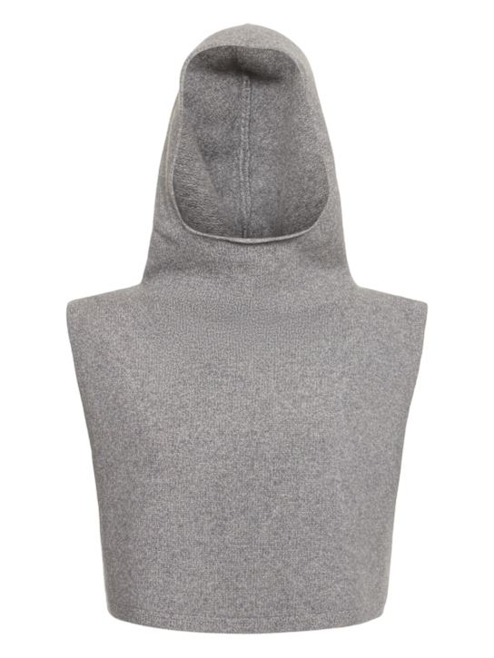 Luisaviaroma Felpa in lana e cashmere con cappuccio