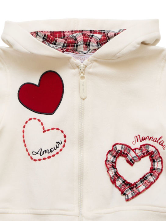 Luisaviaroma Felpa In Misto Cotone Con Zip E Cappuccio