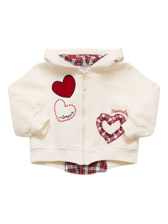 Luisaviaroma Felpa in misto cotone con zip e cappuccio