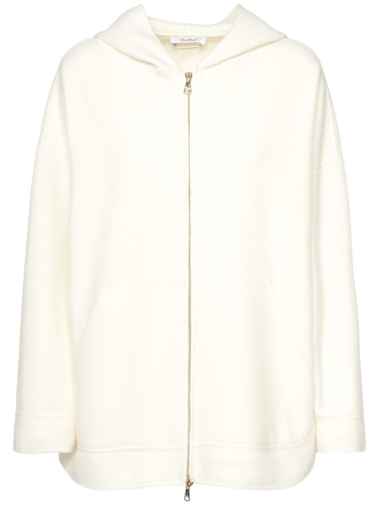 Luisaviaroma Felpa Saio in misto lana / cappuccio e zip