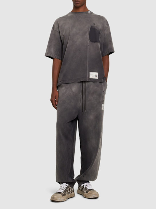 Luisaviaroma Felpa Sun In Cotone Distressed Con Cappuccio