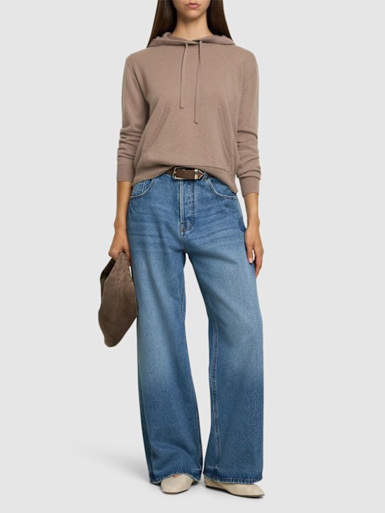 Luisaviaroma Felpa Tenente In Lana E Cashmere Con Cappuccio