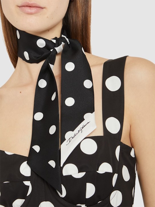 Luisaviaroma Foulard In Twill Di Seta Stampa A Pois