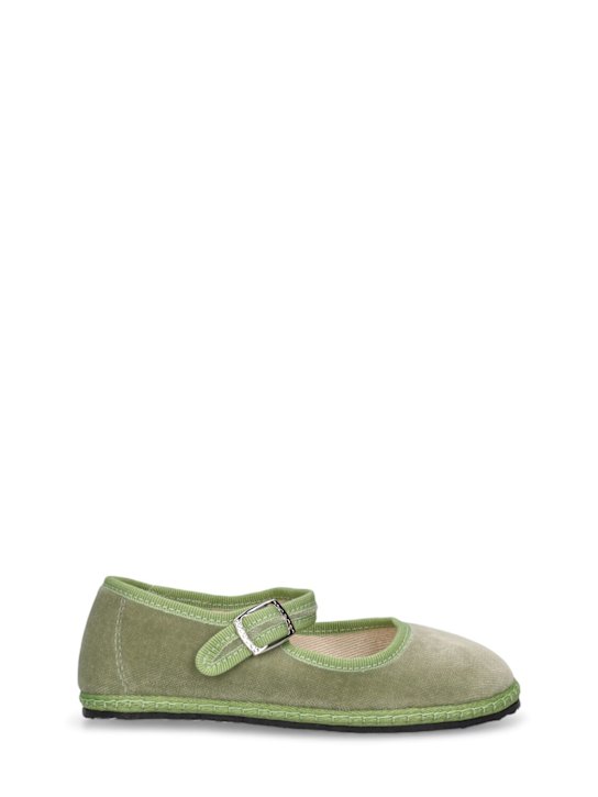 Luisaviaroma Friulane Mary Jane in velluto di cotone