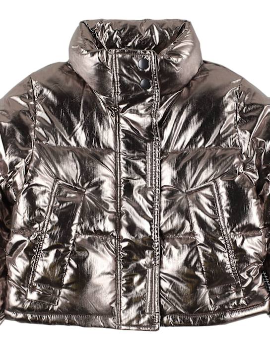 Luisaviaroma Giacca Imbottita In Nylon Metallizzato