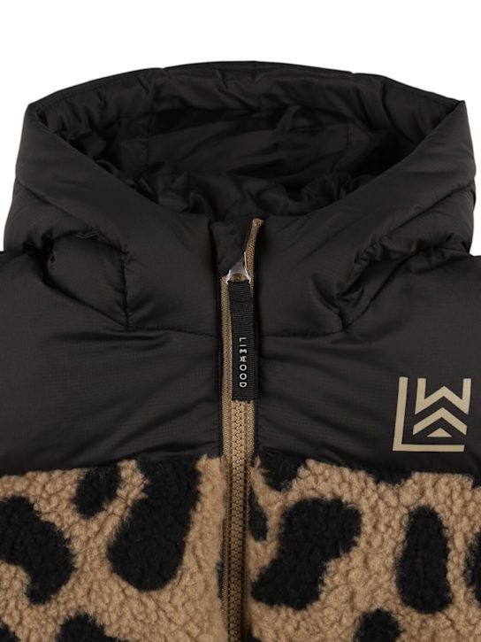 Luisaviaroma Giacca Imbottita In Poly Riciclato Stampa Leopard