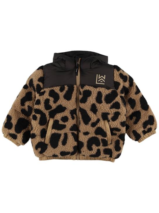 Luisaviaroma Giacca imbottita in poly riciclato stampa leopard
