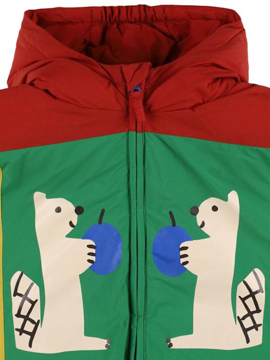 Luisaviaroma Giacca Imbottita In Poly Stampato Con Cappuccio