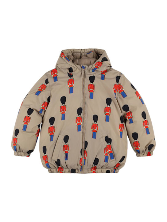 Luisaviaroma Giacca imbottita in poly stampato con cappuccio