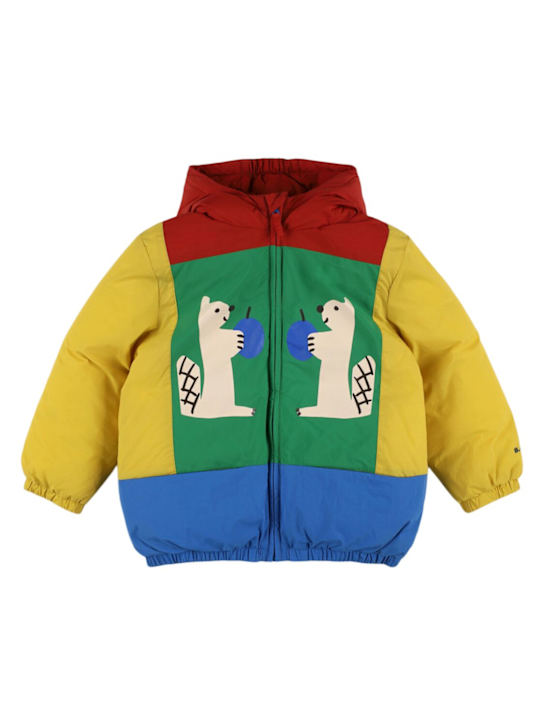 Luisaviaroma Giacca imbottita in poly stampato con cappuccio