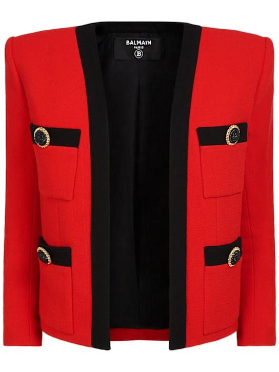 Luisaviaroma Giacca in crepe di lana doppiato / collo sciallato