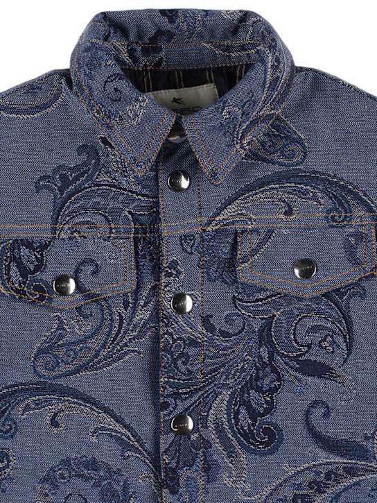Luisaviaroma Giacca In Denim Di Misto Cotone Stampato