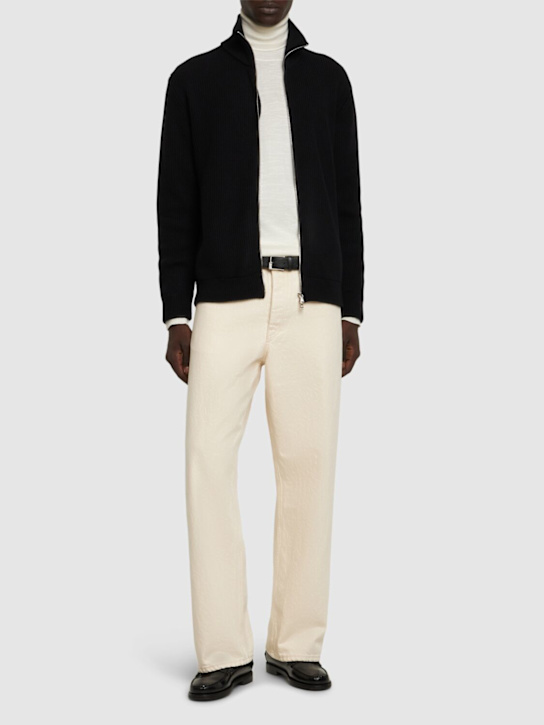 Luisaviaroma Giacca In Lana A Costa Inglese Con Zip